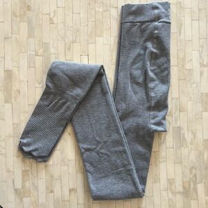 Gray fleece lined thermol Leggings